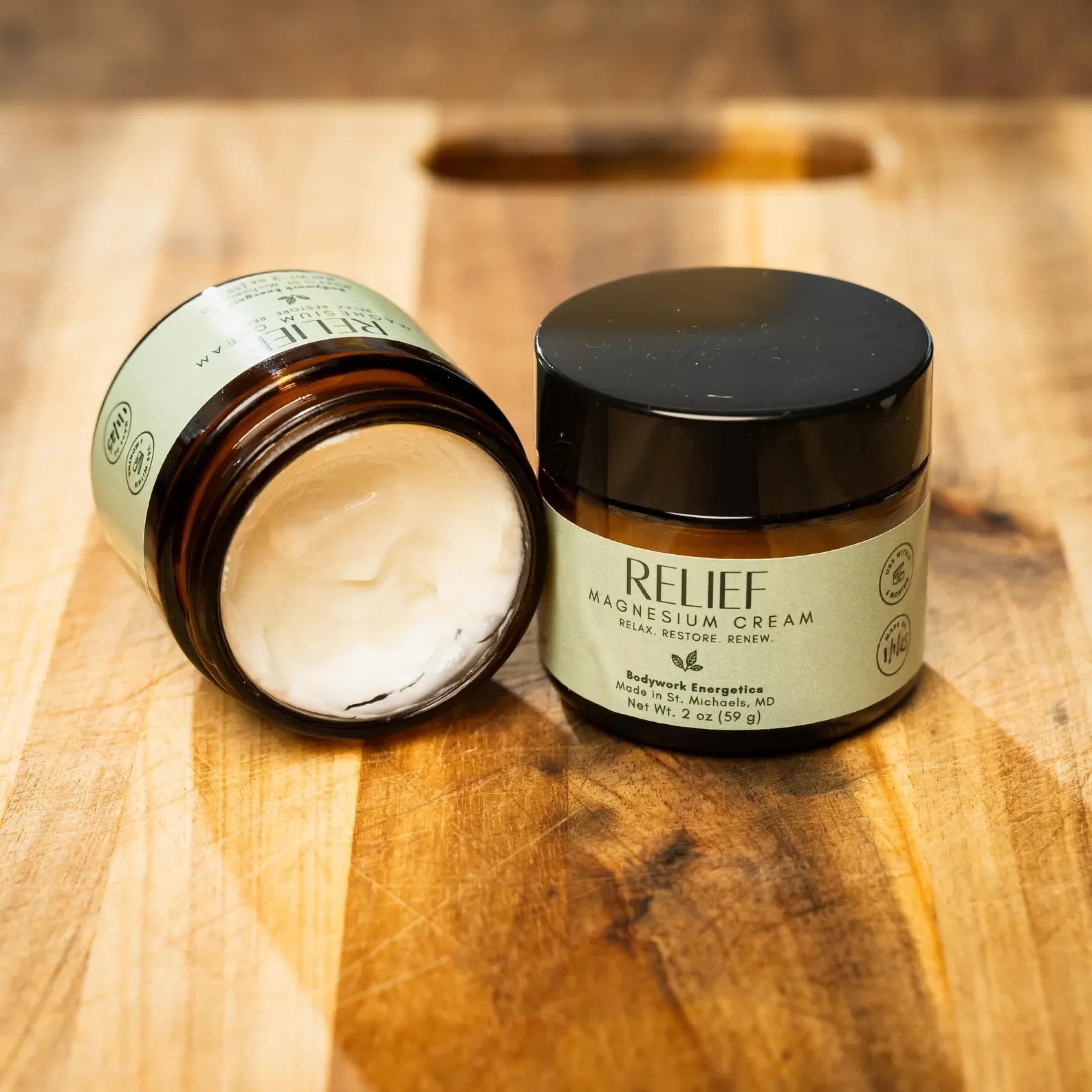 Magnesium Wellness Box - 2 oz Cream + Roll-On